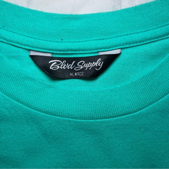 Blvd Supply Black Card Tee - Teal - Picture 6 of 8